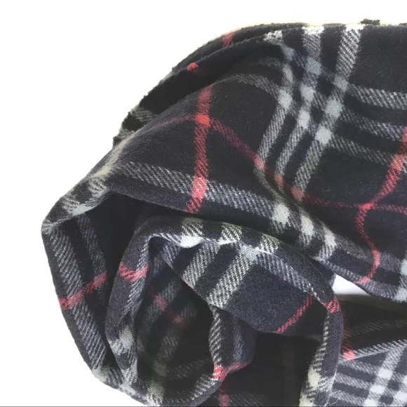 AUTH BURBERRY Nova Check 100% Cashmere Scarf